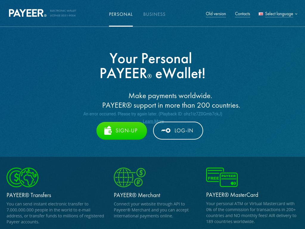 Payeer - Платёжные системы
